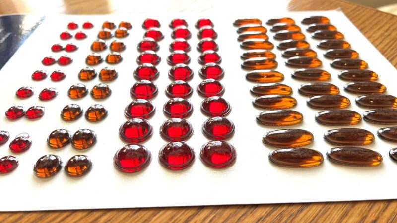 Odyssey Dragonfly 22" Red and Amber Jewel Set <span style="color: #ff0000;">SOLD</span> - Image 2