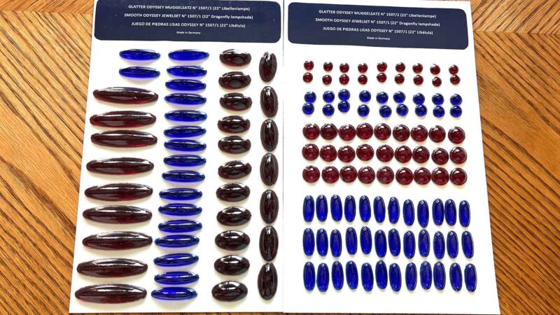 Odyssey Dragonfly 22" Red and Cobalt Jewel Set
