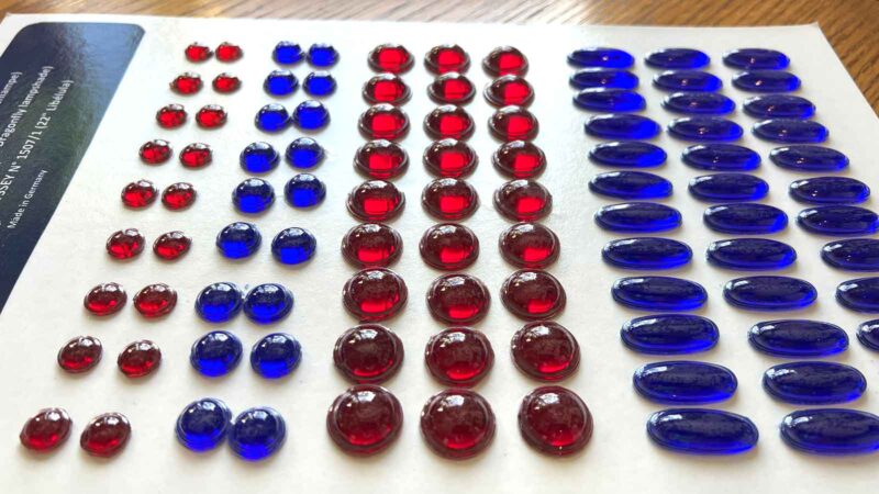 Odyssey Dragonfly 22" Red and Cobalt Jewel Set