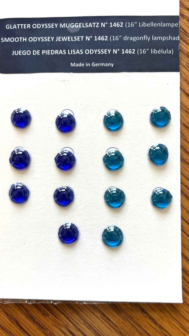 Odyssey Dragonfly 16" Cobalt & Turquoise Jewel Set
