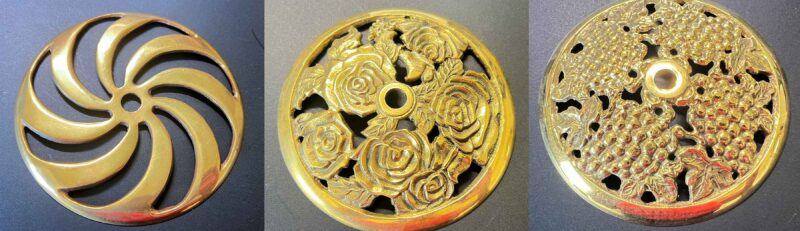 5" Solid Brass Lamp Cap: Grapes - Image 6