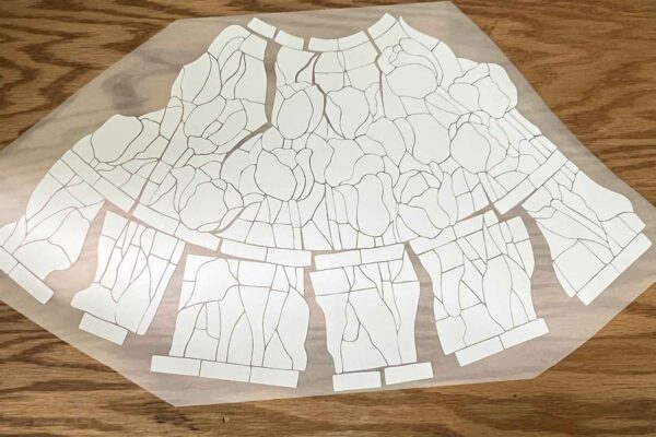 Stained Glass Cricut Vinyl Cutouts