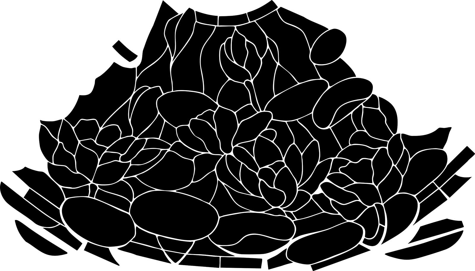 Odyssey Lamp 20" Waterlily Vinyl Cutouts