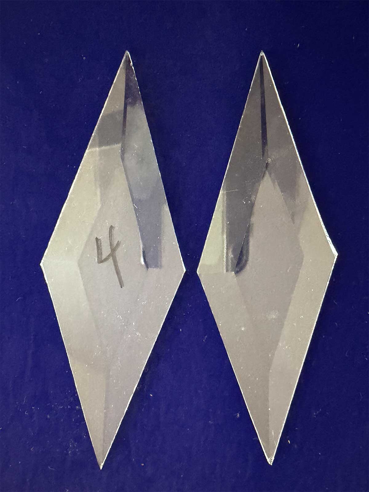 Diamond Bevel Glass 2″ x 6″ (all 2)
